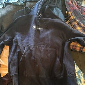 Men’s Blue Champion Hoodie Size Large